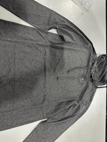 BLUE ICE STRETCHABLE COMFY HOODIE 60% PLOYESTER - SIZE: MEN S - CHARCOAL New
