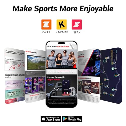 CURSOR FITNESS Exercise Bike, Brake Pad Stationary Bike - Black/Orange