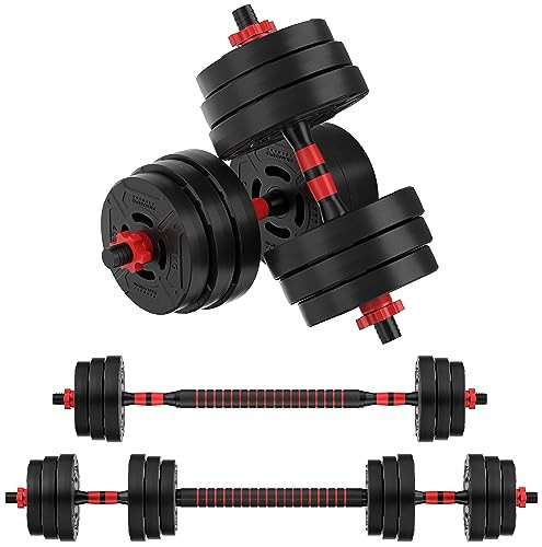 SIGNATURE FITNESS FITVIDS MULTI-FUNCTIONAL PORTABLE CHANGEABLE DUMBBELL - BLACK