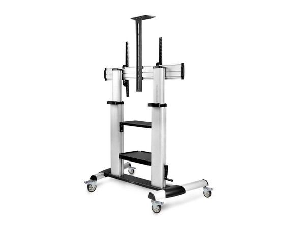 StarTech Rolling TV Cart/Stand On Wheels - For 60-100inch Flat Screens and 220lb