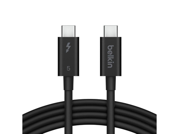 Belkin Connect 3.3' 240W 120Gbps Thunderbolt 5 USB-C Cable, Black