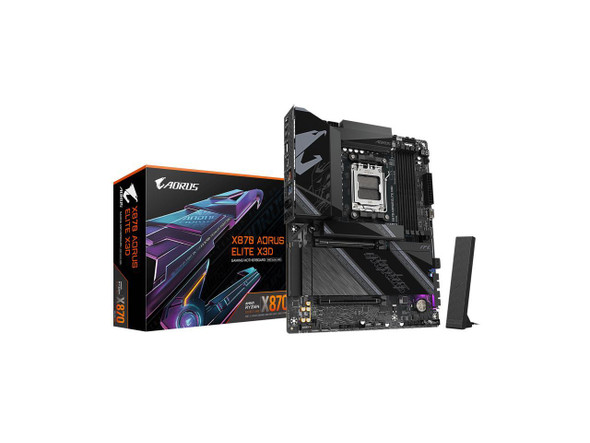 GIGABYTE X870 AORUS ELITE X3D AMD AM5 ATX Motherboard, Supports AMD Ryzen