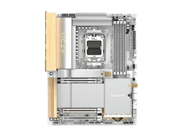 GIGABYTE X870E AERO X3D WOOD AMD AM5 LGA 1718 Motherboard, ATX, Supports AMD