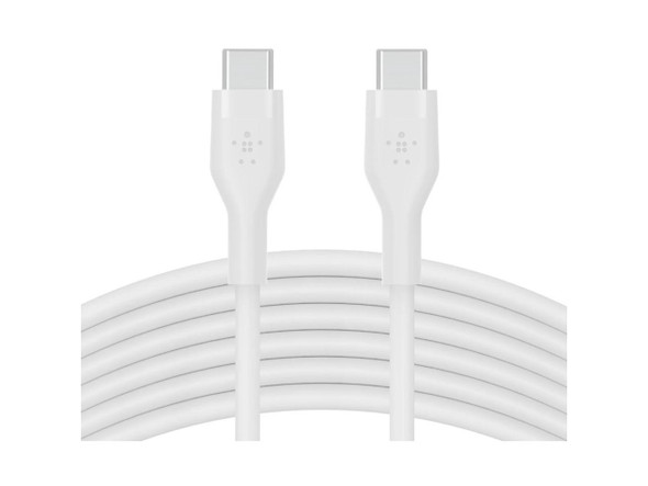 Belkin BoostCharge Flex 9.8' 60W USB-C to USB-C Cable, White