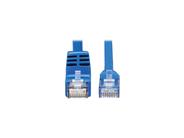 TRIPP LITE N204-015-BL-DN 15 ft. Cat 6 Blue Down-Angle Cat6 Gigabit Molded UTP