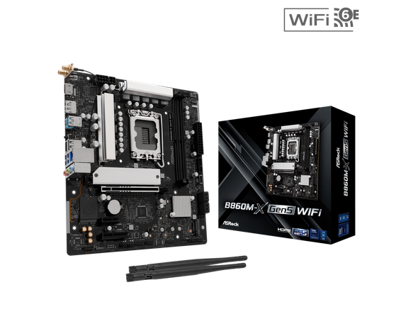 ASRock B860M-X GEN5 WIFI LGA 1851 Intel B860 SATA 6Gb/s DDR5 Intel Core Ultra