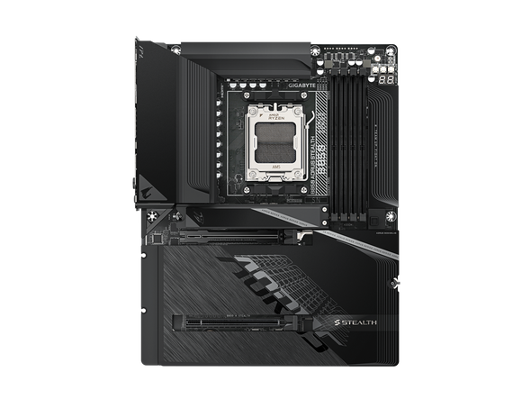 GIGABYTE B850 AORUS STEALTH AMD AM5 Motherboard, ATX, DDR5, 4x M.2, PCIe 5.0,
