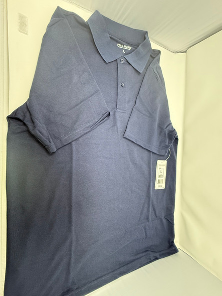 POLO AVENUE PREMIUM CLOTHING MEN'S SHIRT - SIZE: MEN L - NAVY New