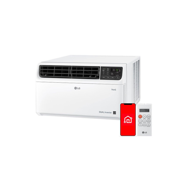 LG 14,000 BTU DUAL INVERTER SMART WI-FI ENABLED WINDOW AC LW1522IVSM - WHITE