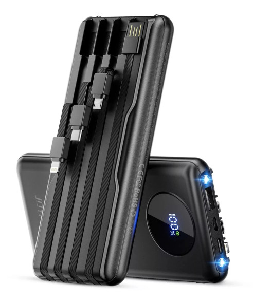 JOYFAR PORTABLE CHARGER POWER BANK TRAVEL ESSENTIALS BATTERY USB C 10000MAH New