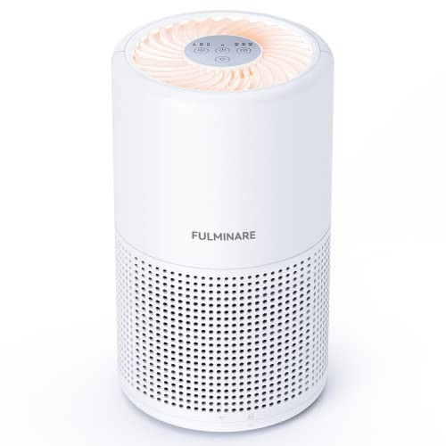 FULMINARE AIR PURIFIERS FOR BEDROOM, H13 TRUE HEPA AIR FILTER, PU-P05 - WHITE New