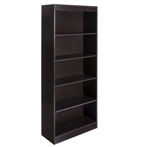 ONE SPACE ESSENTIALS 5-TIER BOOK SHELF 50-LD01ESSHLF - ESPRESSO
