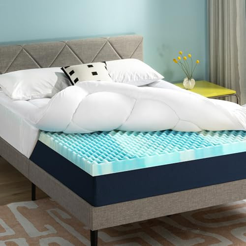 BEST PRICE MATTRESS 3 INCH PILLOWTOP MATTRESS TOPPER AND PAD QUEEN ECPT-OC3Q