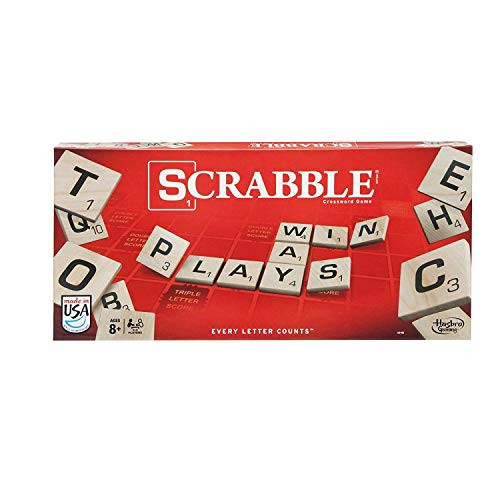 HASBRO GAMING SCRABBLE A8166 CLASSIC SCRABBLE BLK/BROWN New