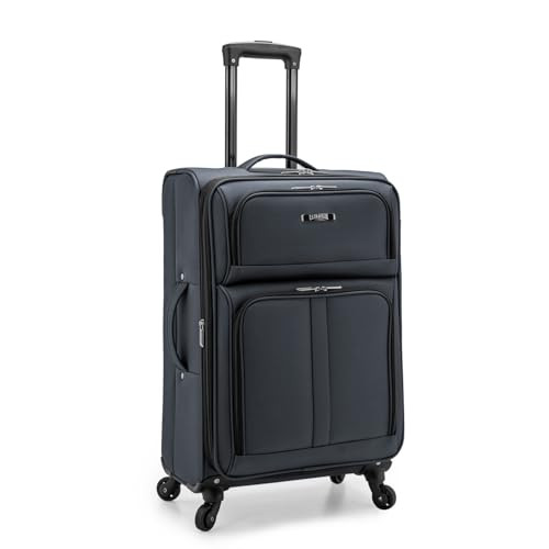 U.S. TRAVELER ANZIO SOFTSIDE EXPANDABLE SPINNER LUGGAGE 26" US08120G26 - GRAY