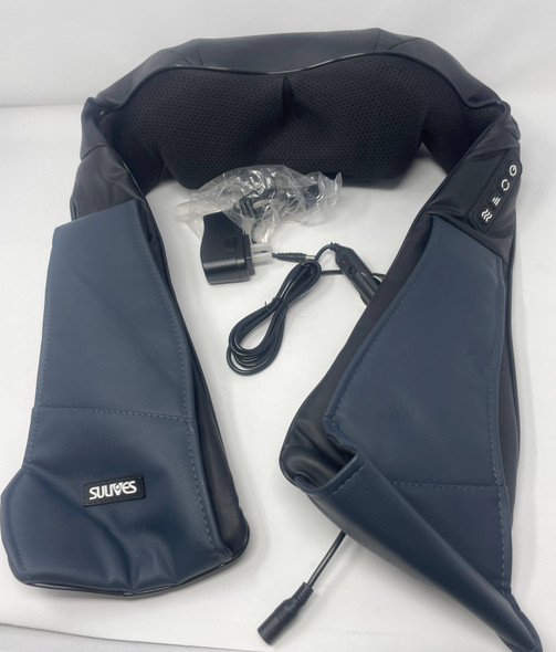 SULIVES SHIATSU NECK AND SHOULDER MASSAGER HEAT DEEP KNEADING MASSAGE - NAVY