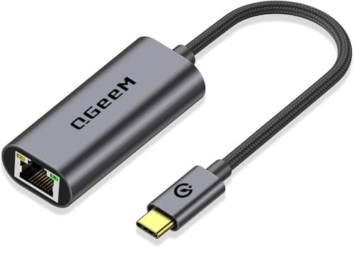 QGEEM USB C TO ETHERNET ADAPTER UCR01 - GRAY