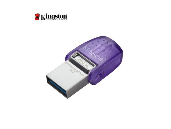 Kingston 64GB DataTraveler microDuo 3C USB Flash Drive USB Type-C and Type-A