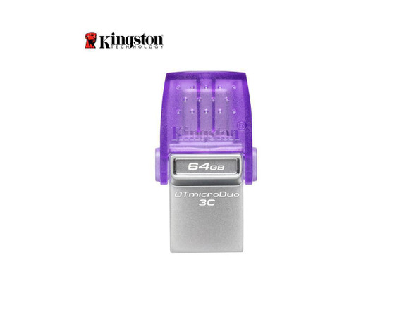Kingston 64GB DataTraveler microDuo 3C USB Flash Drive USB Type-C and Type-A