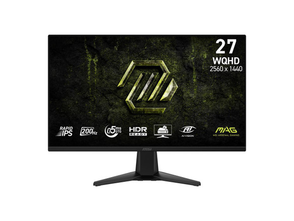 MSI 27 inch QHD 2K 1440P 200Hz IPS AMD FreeSync Premium 0.5ms HDR Ready Ai