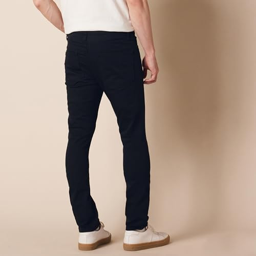 MGT55003 AMAZON ESSENTIALS MEN'S JEANS SKINNY FIT COMFORT STRETCH 34X32 BLACK