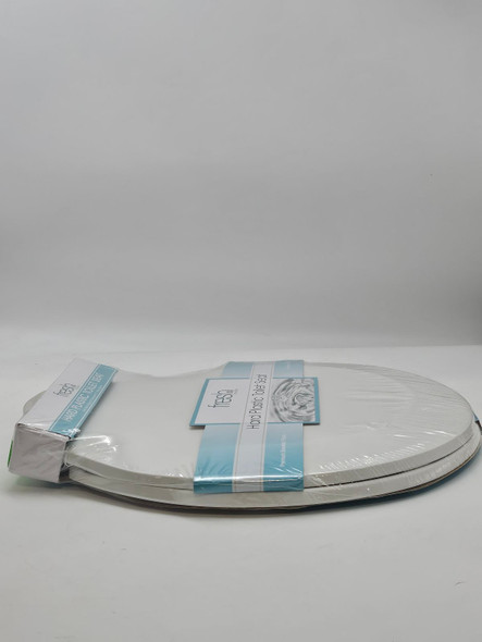 DREAM BATH HARD PLASTIC TOILET SEAT NON-SLIDE HINGES FIT 17" TOILET BOWLS WHITE