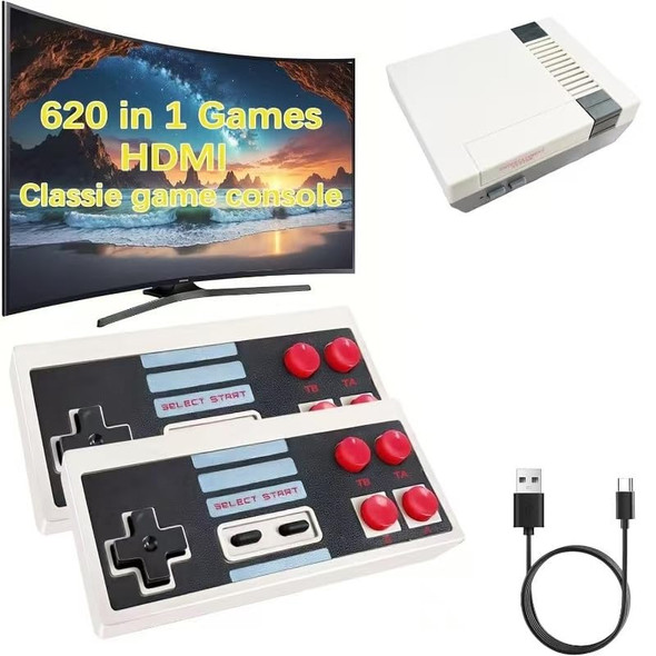 Generic Classic Mini Retro Game with 620 Video Games Dual Wireless Controller
