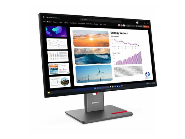 Lenovo ThinkVision P24Q-40 24" Class WQHD LED Monitor - 2560 x 1400 - 23.8Inch -