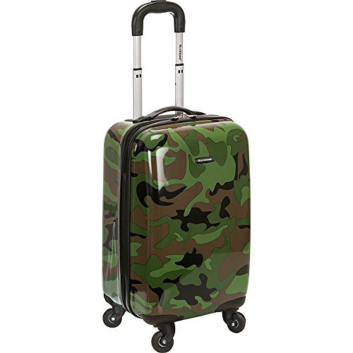 ROCKLAND SAFAR HARDSIDE SPINNER WHEEL LUGGAGE CARRY-ON 20" - CAMO