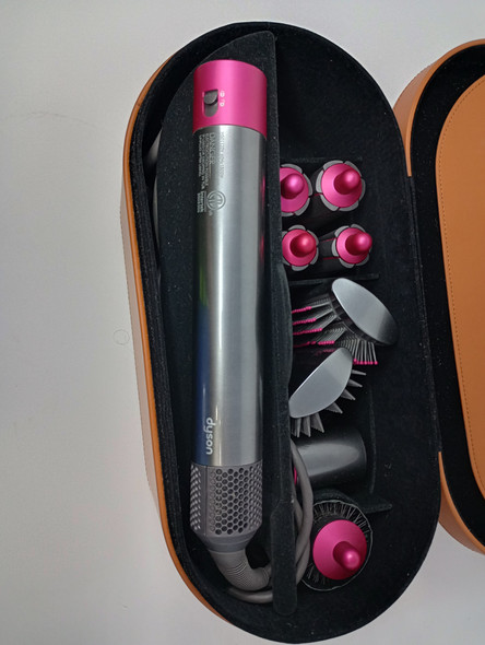 DYSON AIRWRAP STYLER WITH 3 ATTACHMENTS - FUCHSIA/IRON