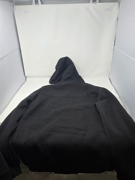 ANGELA BEBE MEN'S HOODED SWEATSUIT LONG SLEEVE FULL-ZIP - SIZE: MEN 2XL - BLACK New