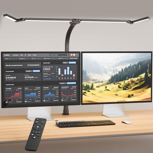 CJJFACA OFFICE HOME DESK LAMP 24W EYE-CARE DESK LAMP LT-TD01 - BLACK