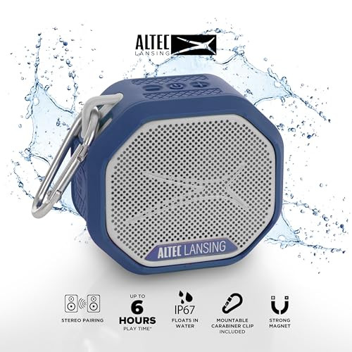 ALTEC LANSING HYDRATREK BLUETOOTH SPEAKER - PERIWINKLE BLUE