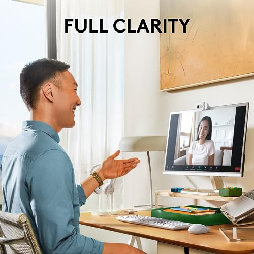 Logitech Brio 100 Full HD 1080p Webcam for Meetings, Streaming, Desktop, Laptop
