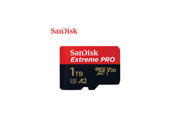 SanDisk 1TB Extreme PRO A2 microSDXC Card UHS-I U3 V30 Read Speed up to 200MB/s