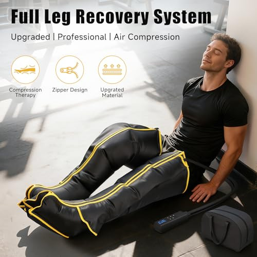 YOPAST AIR COMPRESSION LEG MASSAGER PROFESSIONAL SEQUENTIAL FOOT & FULL LEG