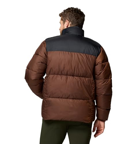 208686 COLUMBIA MENS PUFFECT III JACKET SIZE: MEN S - TOBACCO/BLACK New