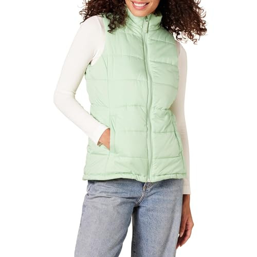 AMAZON ESSENTIALS SAGE GREEN WOMEN'S PUFFER VEST FALL & WINTER - XS New