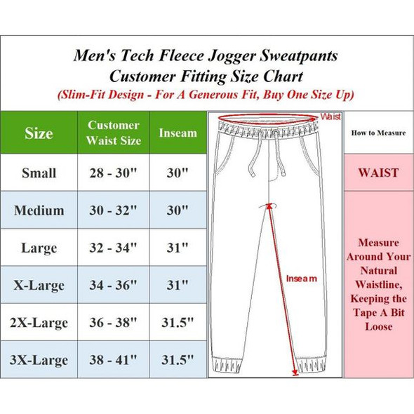 BLU ROCK MEN'S SLIM-FIT TECH FLEECE JOGGER PANTS - SIZE: MEN M - HEATHER GRAY