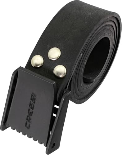 CRESSI RODI QUICK-RELEASE ELASTIC BELT W/PLASTIC BUCKLE TA627150 - BLACK