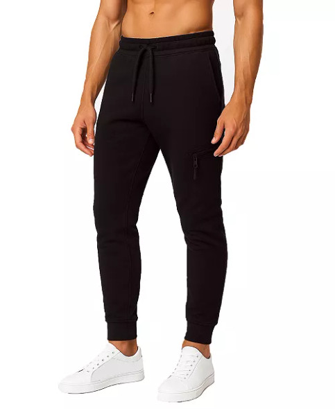 BLU ROCK MEN'S SLIM-FIT TECH FLEECE JOGGER PANTS - SIZE: MEN M - BLACK