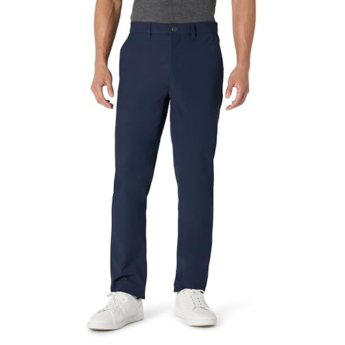 AMAZON ESSENTIALS MEN'S COMMUTER PANTS 30X32 NAVY