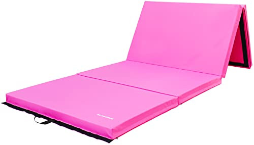 Signature Fitness Fitvids Folding Exercise Aerobics Mat 4'x10'x3" - Pink