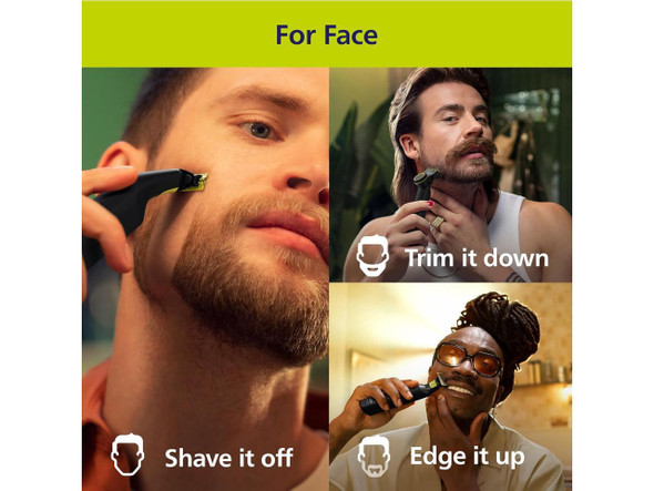Philips Norelco OneBlade 360 Pro Hybrid Face & Body Electric Trimmer QP6542/70