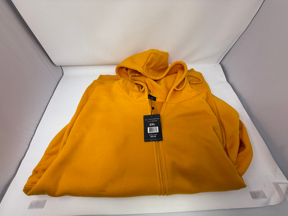 BLUE ICE MEN'S FULL-ZIP LONG-SLEEVE HOODIE - SIZE: MEN 2XL - BRONZE New