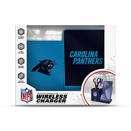 SOAR NFL UNISEX WIRELESS CHARGING STAND AND DESKTOP ORGANIZER - BLUE