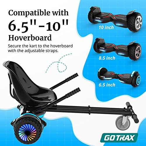 Gotrax Hoverboard Kart Seat Attachment Accessory for 6.5" 8" 8.5" 10" - BLACK