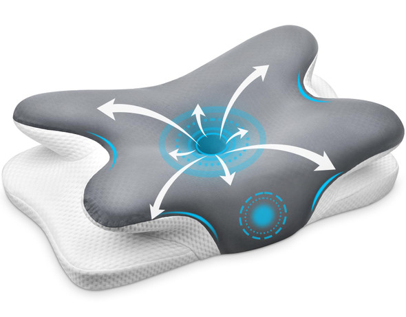 EHOMFORY Cervical Neck Pillow ergonomic memory foam pillows for neck pain relief New