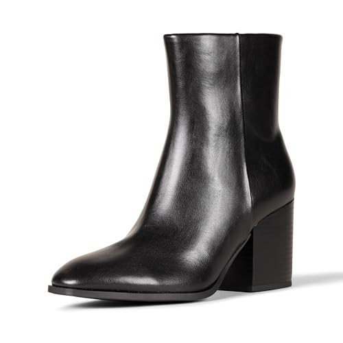 AMAZON ESSENTIALS WOMEN'S CLEAN HEEL ANKLE BOOTS WITH SIDE Z823 M New