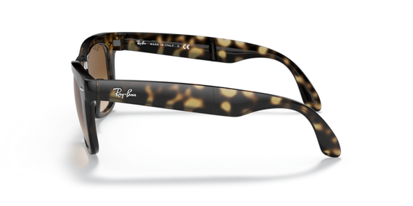 RAY-BAN FOLDING WAYFARER SUNGLASSES FRAME 54-20-140 2N LIGHT BROWN/LIGHT HAVANA